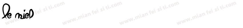 Le miel字体转换